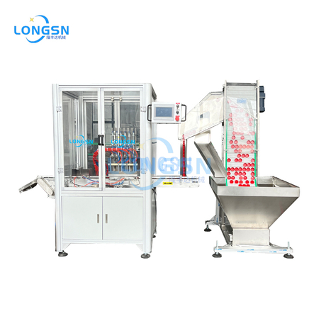 Yüksek hızlı otomatik plastik kapak astar takma makinesi