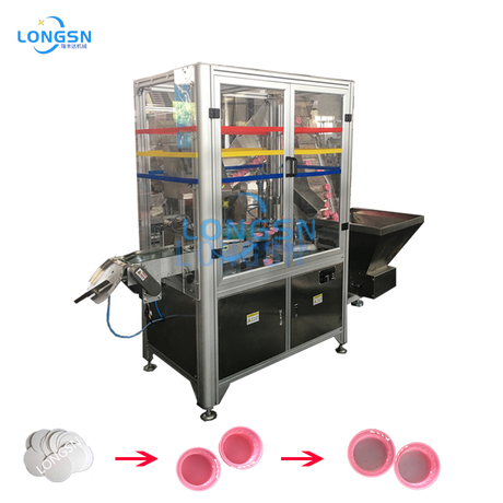 Otomatik Şişe Kapağı/Kapağı Folyo Vatka Takma Makinesi